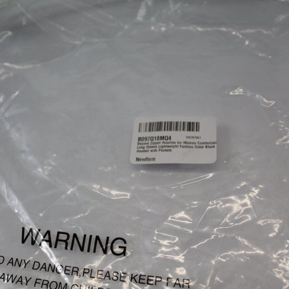 Zip Hoodie Sweatshirt Black / Grey Block Small - Picture 2 of 9